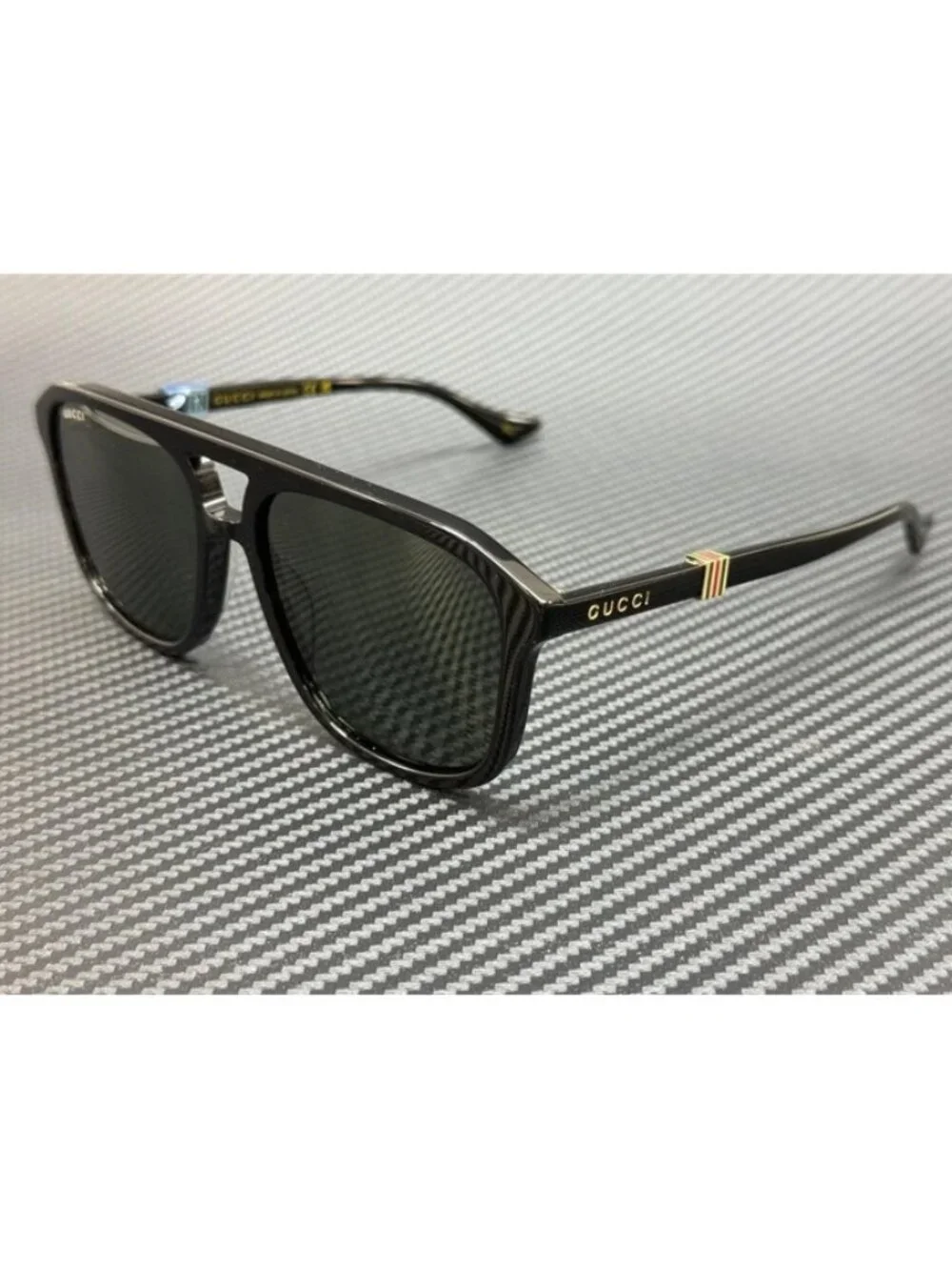 New Gucci Men Black Sunglasses 57-17-145
